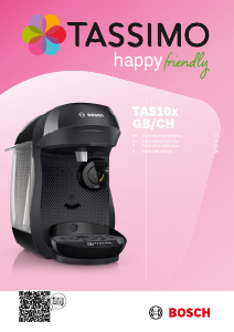 Mode d’emploi Bosch TAS109EG Tassimo Happy Friendly Cafetière