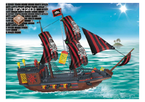 Bruksanvisning BanBao set 8702 Pirate Piratskip