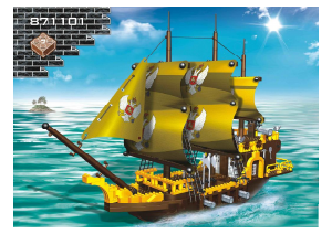 Manual BanBao set 8711 Pirate Corabie de pirati