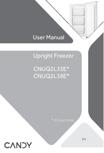 Manual de uso Candy CNUQ2L35EW Congelador