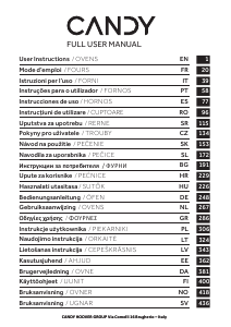 Manual Candy F CT200X/E DE Cuptor