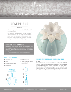 Bruksanvisning Ellia ARM-P120 Desert Bud Aromspridare