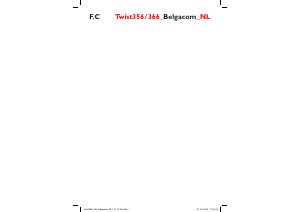 Handleiding Belgacom Twist 356 Draadloze telefoon