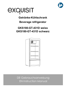 Bedienungsanleitung Exquisit GKS 180-GT-431D Kühlschrank