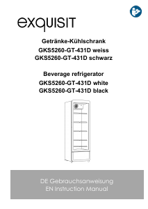 Bedienungsanleitung Exquisit GKS 5260-GT-431D Kühlschrank