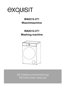 Manual Exquisit WA 6312-371A Washing Machine