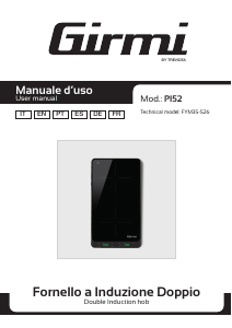 Mode d’emploi Girmi PI52 Table de cuisson
