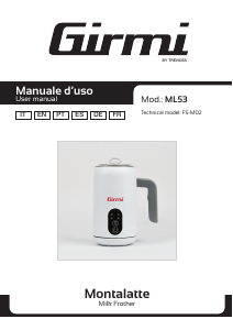 Manual Girmi ML5301 Batedor de leite