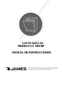 Manual de uso James LV 14M BP Lavavajillas