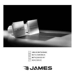 Handleiding James EJ-100 VT Ventilator