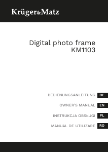 Manual Krüger and Matz KM1103 Ramă foto digitală