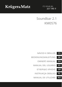 Manuál Krüger and Matz KM0576 Domácí kino