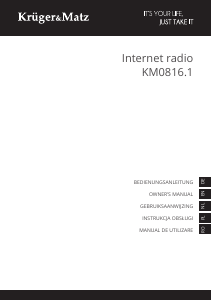 Manual Krüger and Matz KM0816.1 Radio