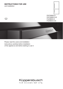 Manual Küppersbusch FGX9800.0i-E Fridge-Freezer