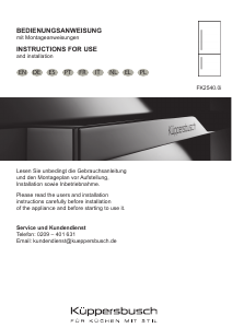 Instrukcja Küppersbusch FK2540.0i Lodówko-zamrażarka
