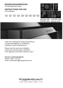 Mode d’emploi Küppersbusch VKE3350.0SR Table de cuisson