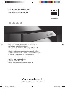 Manual de uso Küppersbusch BP6332.0S Horno