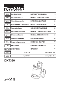 Mode d’emploi Makita DKT360 Bouilloire