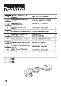 Mode d’emploi Makita DPO500 Polisseuse