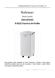 Manuál Rohnson R-91512 True Ion Vysoušeč