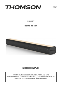 Mode d’emploi Thomson SB402BT Système home cinéma