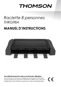 Bedienungsanleitung Thomson THRG98A Raclette-grill