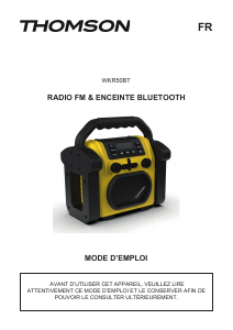Bedienungsanleitung Thomson WKR50BT Radio