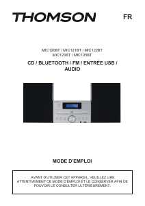 Manual de uso Thomson MIC121BT Set de estéreo
