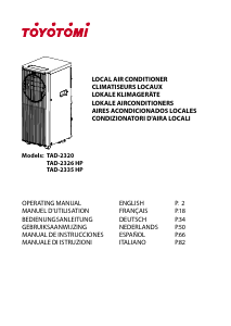 Bruksanvisning Toyotomi TAD-2335HP Luftkonditionering