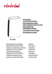 Bruksanvisning Toyotomi TD-2420 Avfuktare