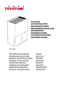 Bruksanvisning Toyotomi TD-2412 Avfuktare