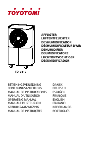 Bruksanvisning Toyotomi TD-2410 Avfuktare