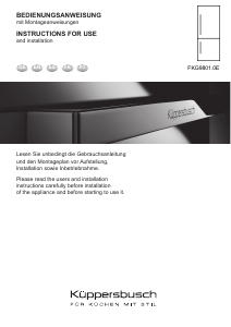 Manual de uso Küppersbusch FKG9801.0E Frigorífico combinado