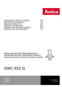 Manual Amica OWC 952 G Cooker Hood