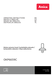 Bruksanvisning Amica OKP 6659 C Köksfläkt