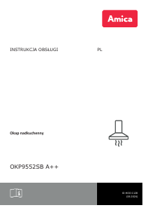 Instrukcja Amica OKP 9552 SB A++ Okap kuchenny