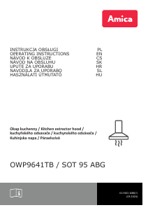 Bruksanvisning Amica OWP 9641 TB Köksfläkt