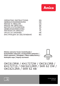 Mode d’emploi Amica OKC 6212 RM Hotte aspirante