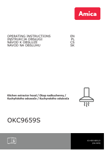 Bruksanvisning Amica OKC 9659 S Köksfläkt