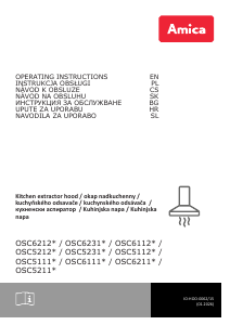 Návod Amica OSC 6213 W Digestor