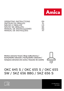 Instrukcja Amica OKC 655 S Okap kuchenny