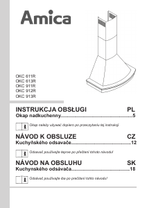 Instrukcja Amica OKC 911 R Okap kuchenny