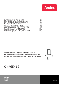 Használati útmutató Amica OKP 6541 S Páraelszívó