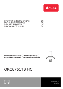 Návod Amica OKC 6751 TB HC Digestor