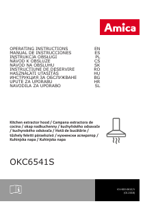Manuál Amica OKC 6541 S Odsavač par