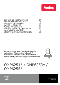 Bruksanvisning Amica OMP 6251 BG Köksfläkt