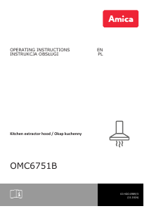 Instrukcja Amica OMC 6751 B Okap kuchenny