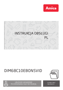 Instrukcja Amica DIM68C10EBONSVID Zmywarka