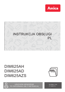 Instrukcja Amica DIM625AZS Zmywarka