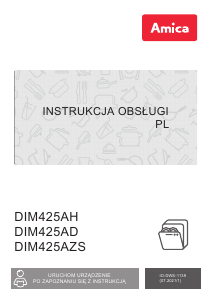 Instrukcja Amica DIM425AZS Zmywarka